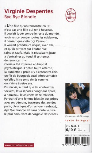 Back cover of Bye bye blondie