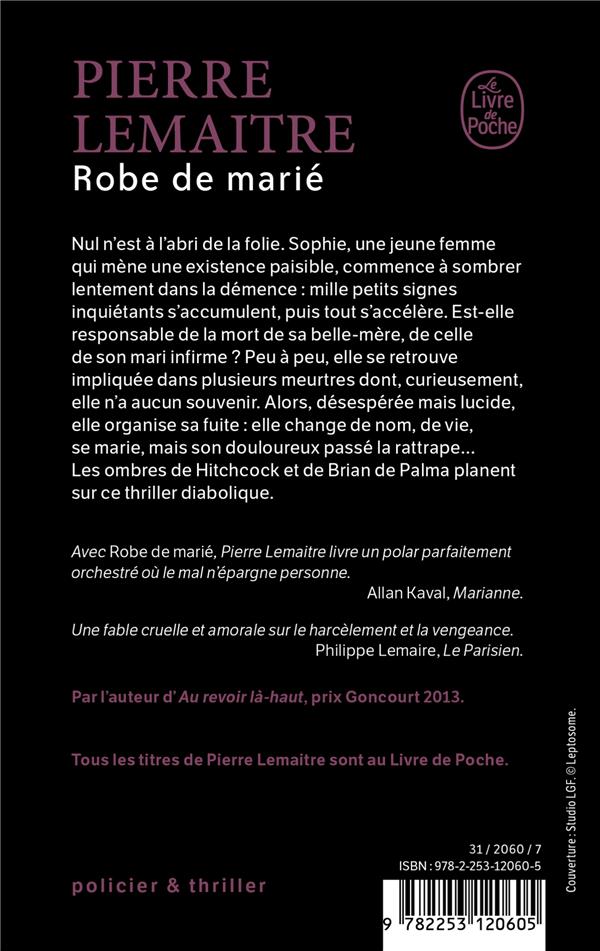Back cover of Robe de marié