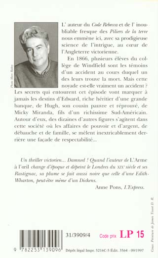 Back cover of La marque de Windfield