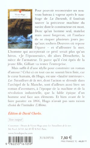 Back cover of Les travailleurs de la mer