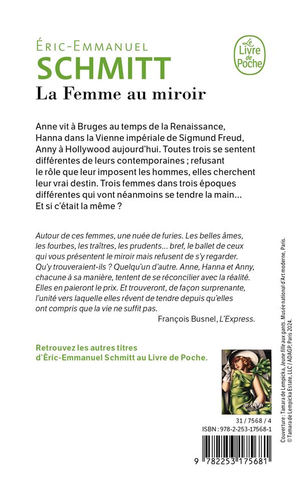 Back cover of La femme au miroir