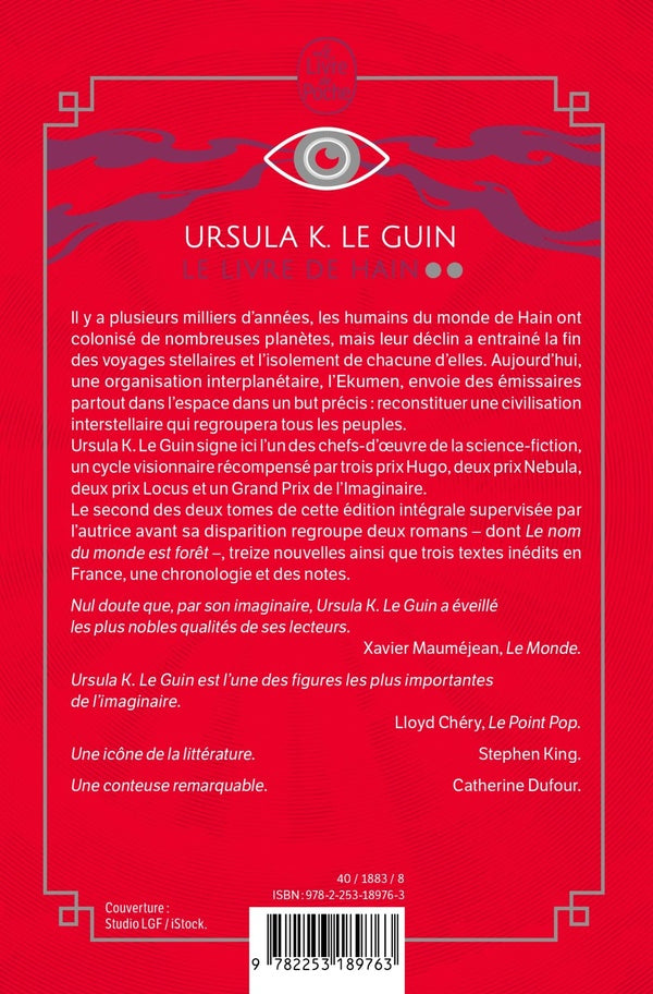 Back cover of Le Livre de Hain : Intégrale vol.2