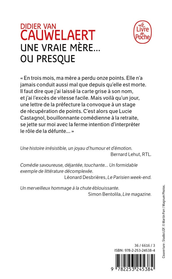 Back cover of Une vraie mère... ou presque
