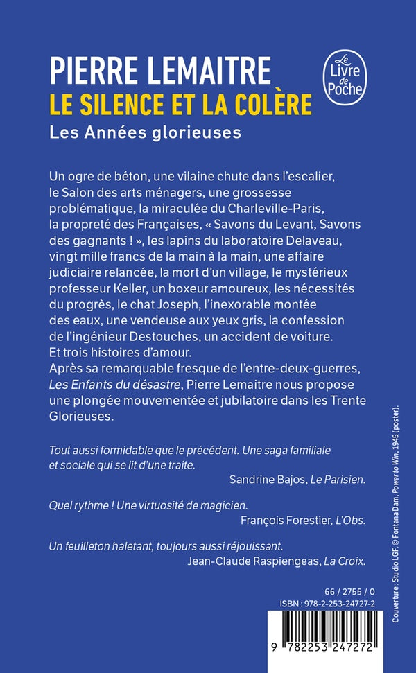 Back cover of Le Silence et la Colère