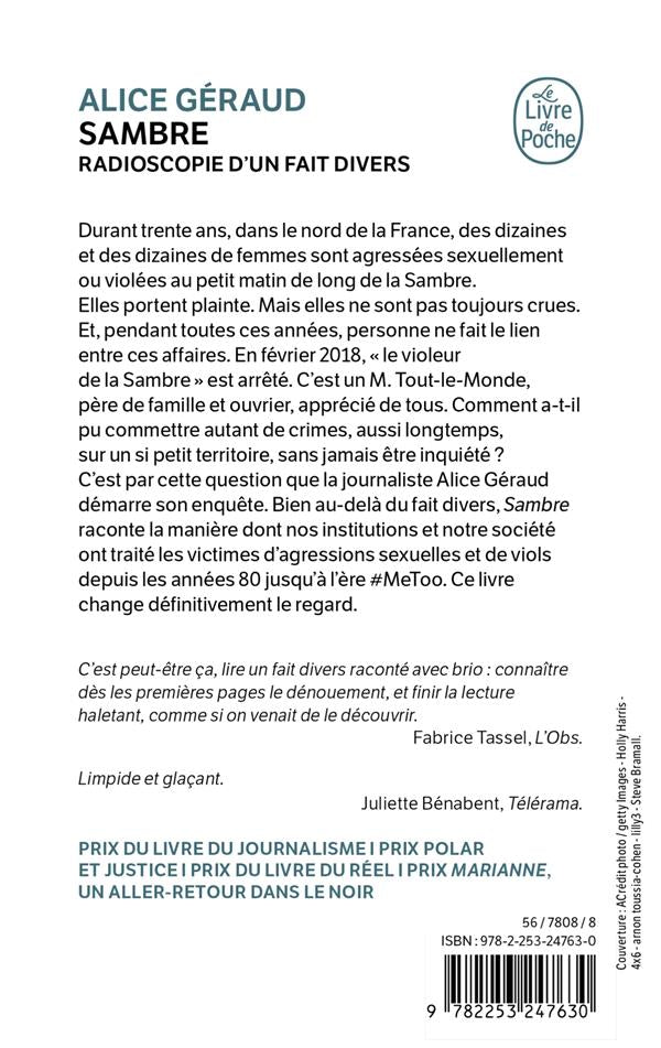 Back cover of Sambre : Radioscopie d'un fait divers