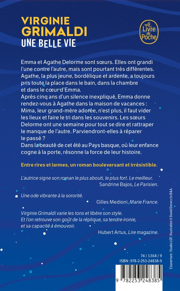 Back cover of Une belle vie