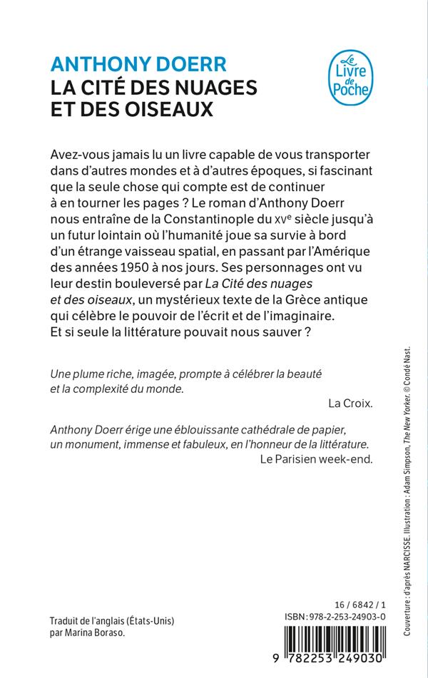 Back cover of La Cité des nuages et des oiseaux
