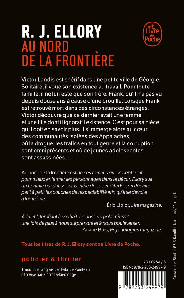 Back cover of Au Nord de la frontière (Traduction conjointe de Pierre Delacolonge)