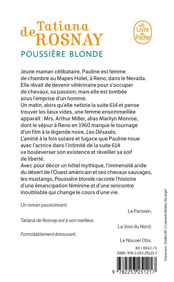Back cover of Poussière blonde