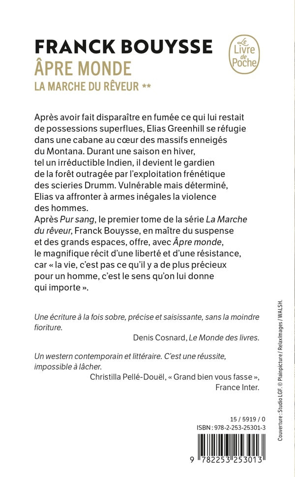Back cover of Âpre monde