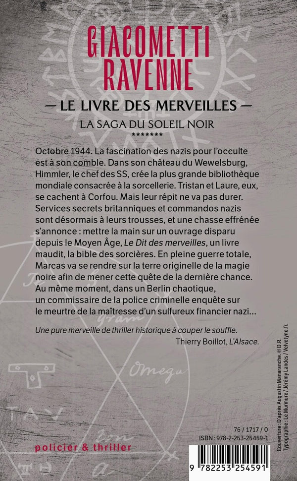 Back cover of Le Livre des merveilles