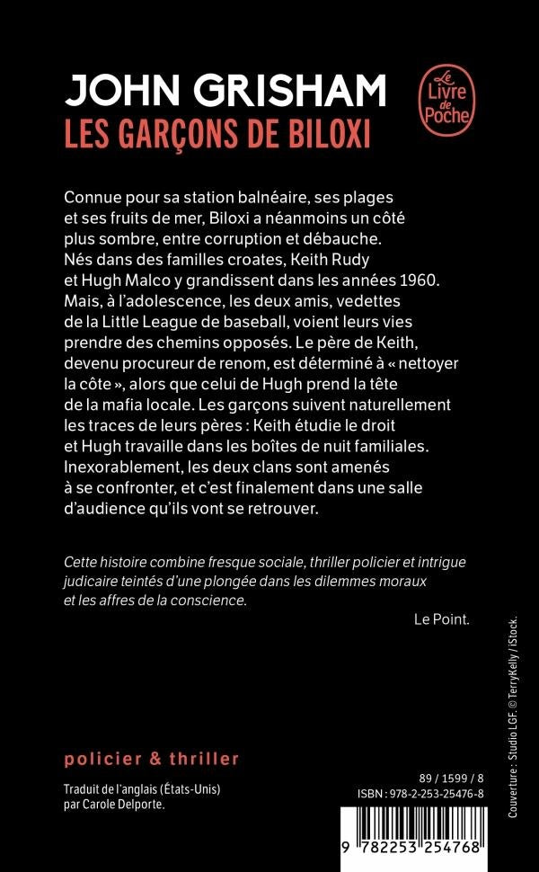 Back cover of Les Garçons de Biloxi