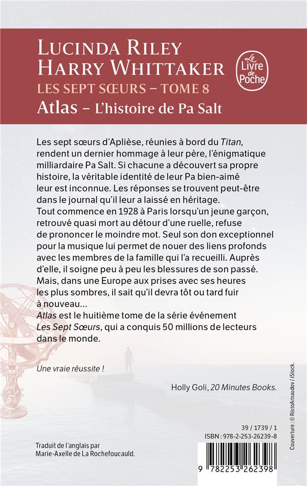 Back cover of Les sept soeurs Tome 8 : Atlas, l'histoire de Pa Salt