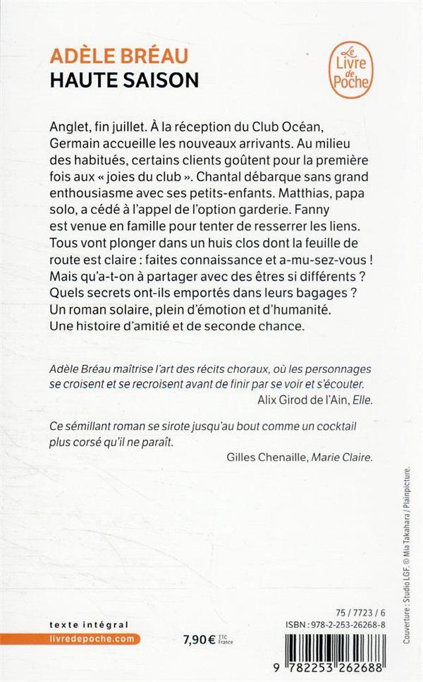 Back cover of Haute-saison