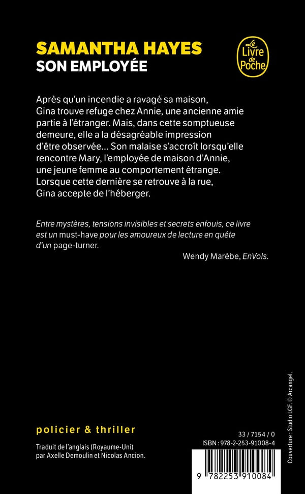 Back cover of Son employée
