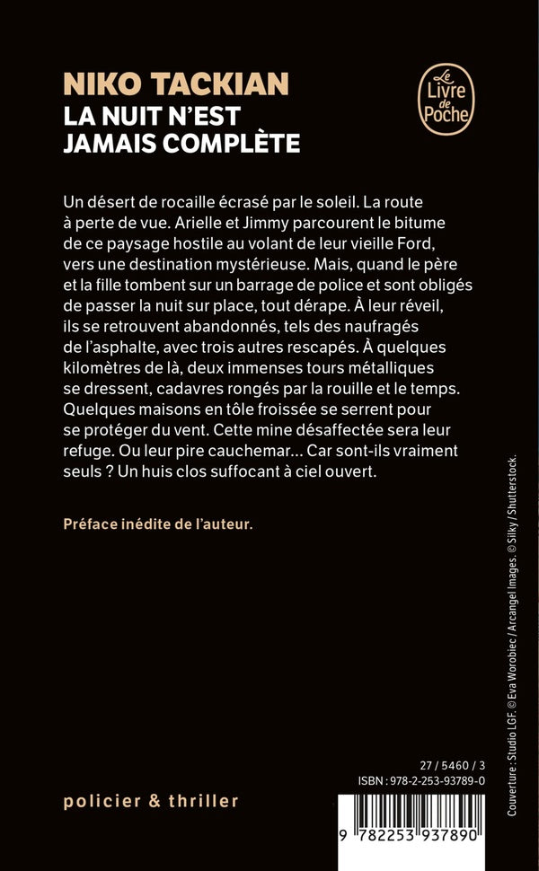 Back cover of La Nuit n'est jamais complète