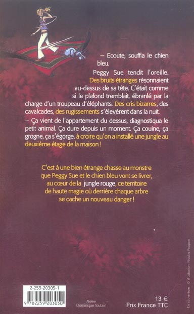 Back cover of PEGGY SUE ET LES FANTOMES T08 LA JUNGLE ROUGE