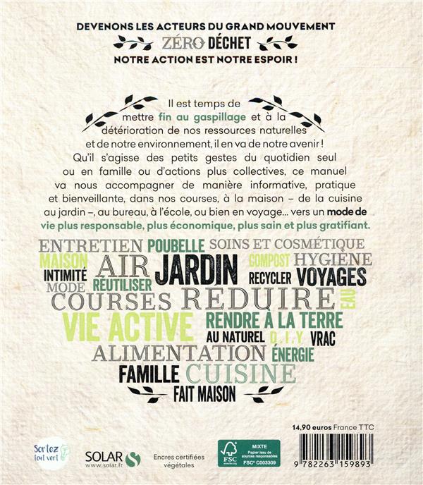 Back cover of Zéro déchet