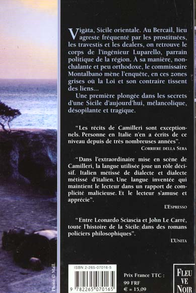 Back cover of La forme de l'eau
