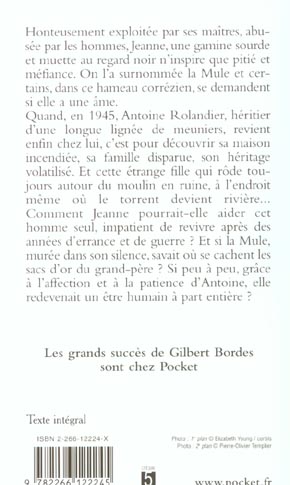Back cover of Le silence de la mule