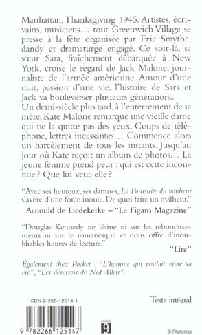 Back cover of La poursuite du bonheur
