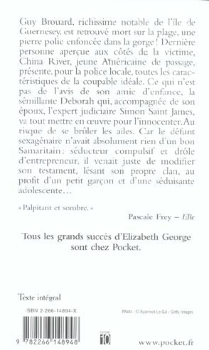 Back cover of Un nid de mensonges