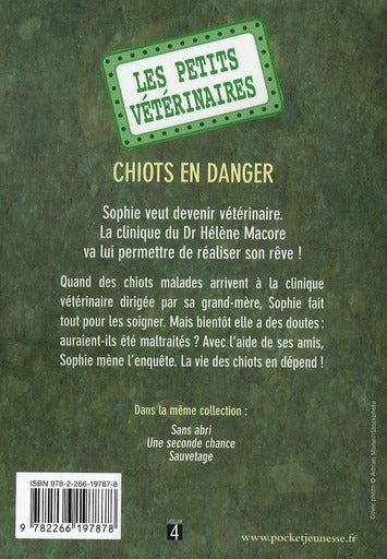Back cover of Les petits vétérinaires Tome 1 : chiots en danger