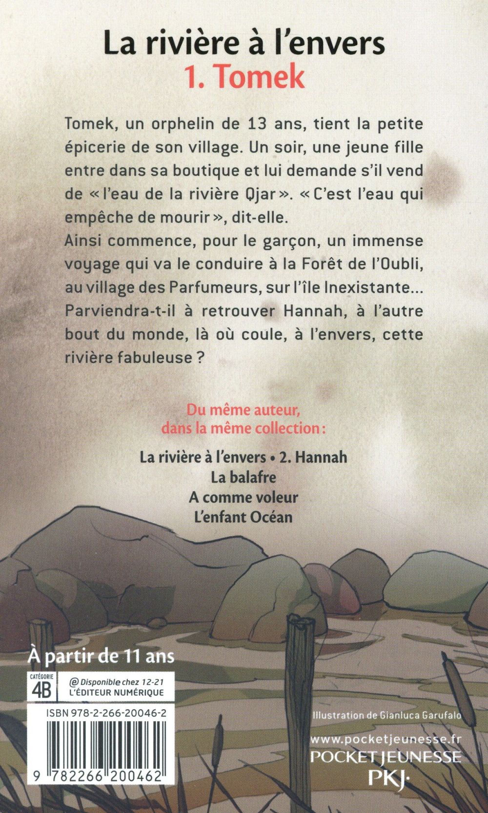 Back cover of La rivière à l'envers Tome 1 : Tomek