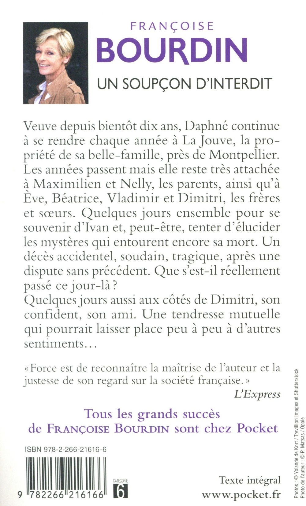 Back cover of Un soupçon d'interdit