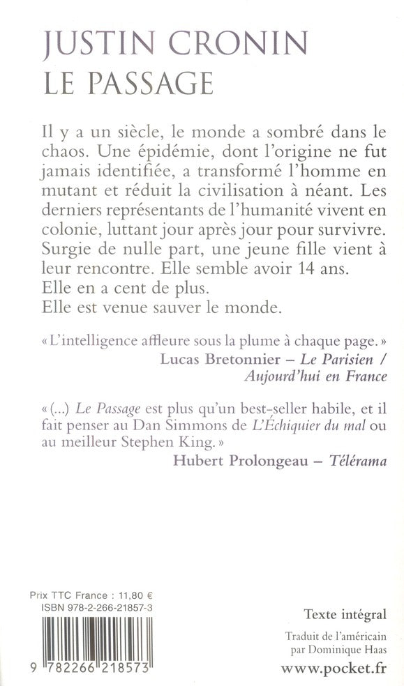 Back cover of Le passage