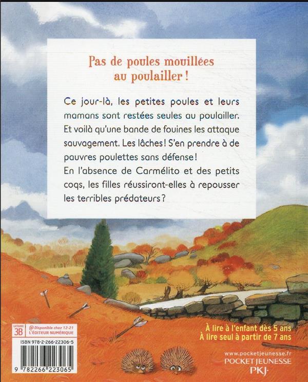 Back cover of Les P'tites Poules Tome 11 : pas de poules mouillées au poulailler ! (édition souple)