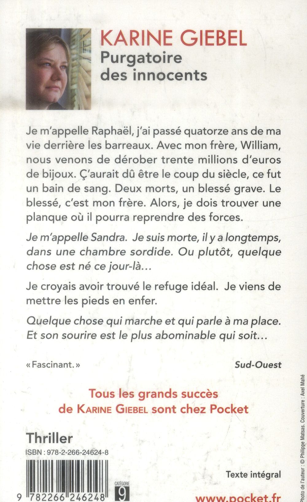 Back cover of Purgatoire des innocents