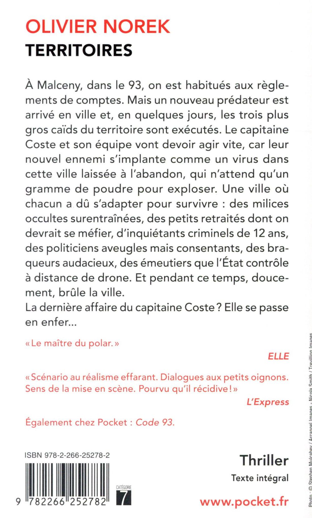 Back cover of Territoires