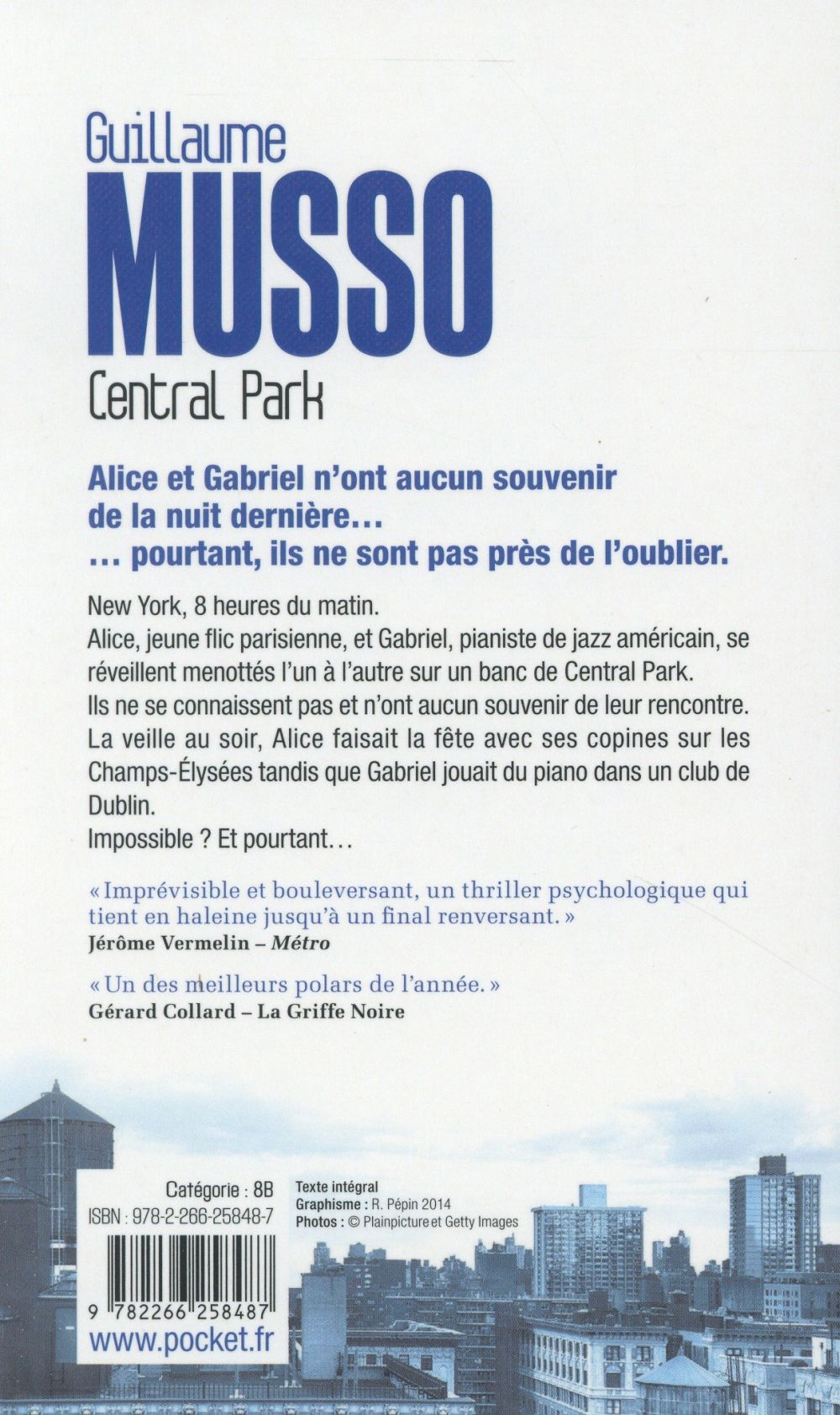 Back cover of Central Park