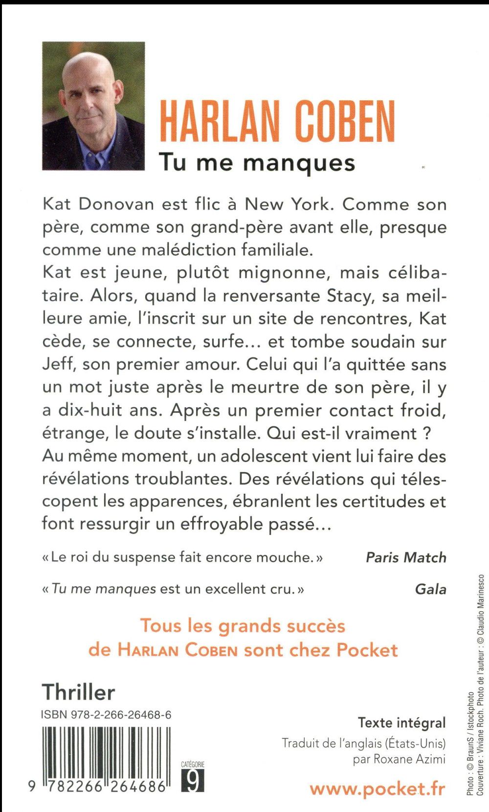 Back cover of Tu me manques