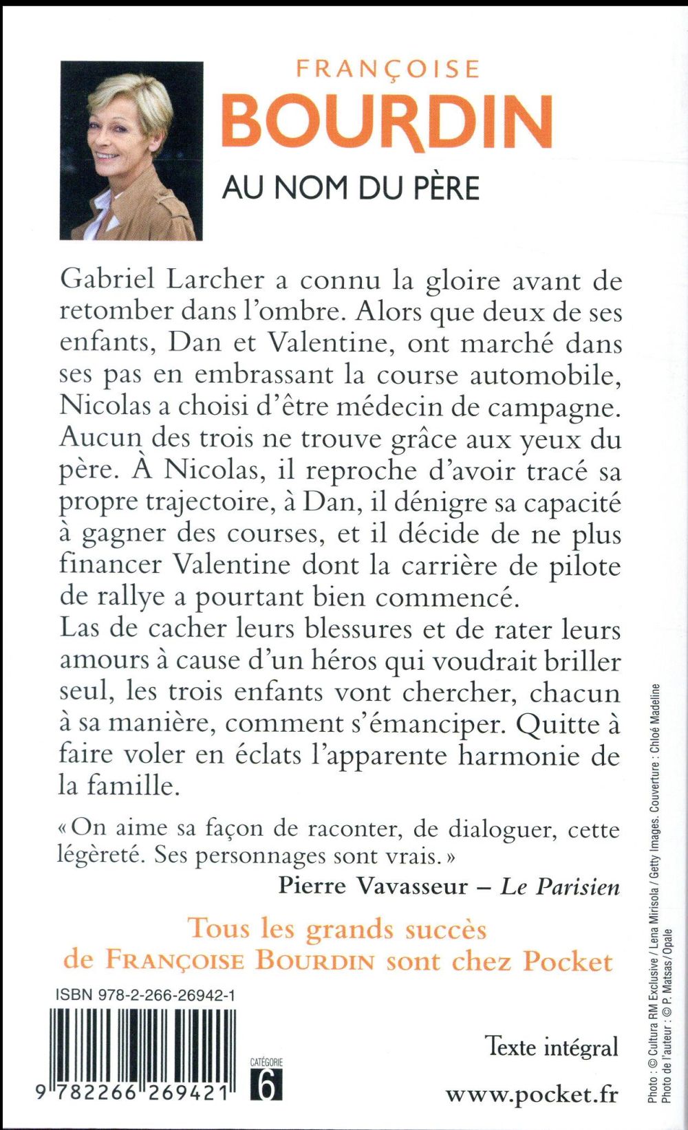 Back cover of Au nom du père
