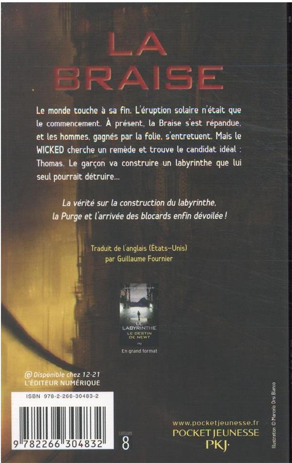 Back cover of Avant le labyrinthe Tome 5 : la braise