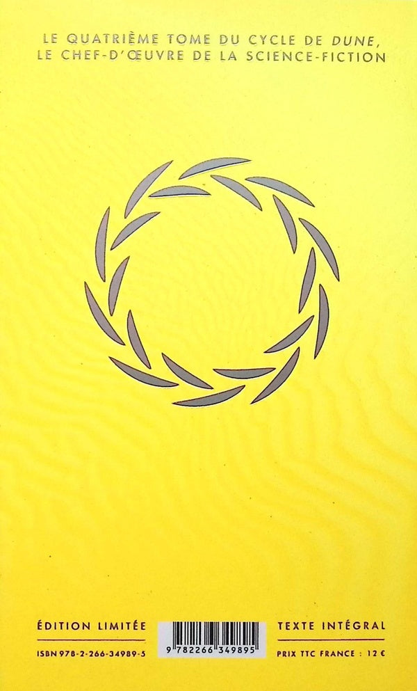 Back cover of Dune Tome 4 : L'Empereur-dieu de Dune (Édition collector)
