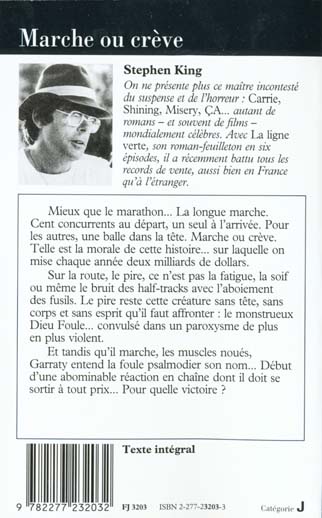 Back cover of Marche ou crève