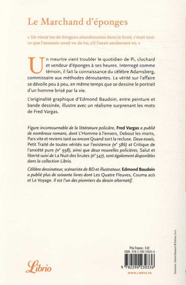 Back cover of Le marchand d'éponges