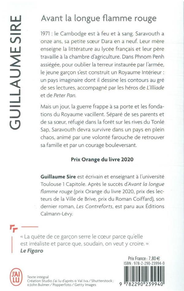 Back cover of Avant la longue flamme rouge