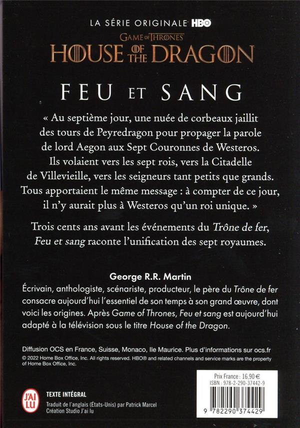 Back cover of Feu & sang (intégrale)
