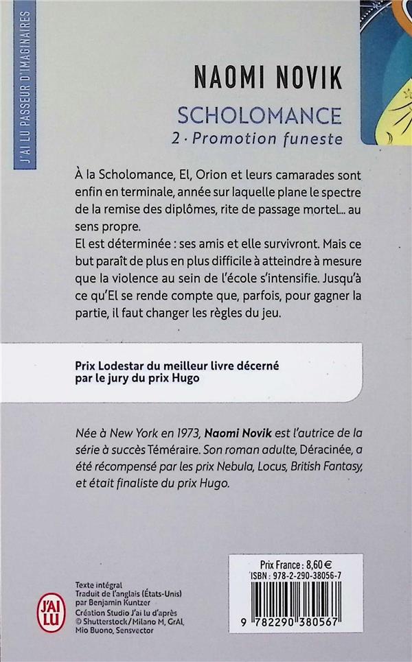 Back cover of Scholomance Tome 2 : Promotion funeste
