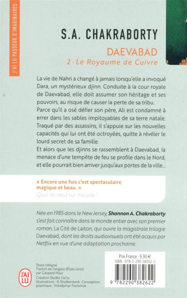 Back cover of Le royaume de cuivre