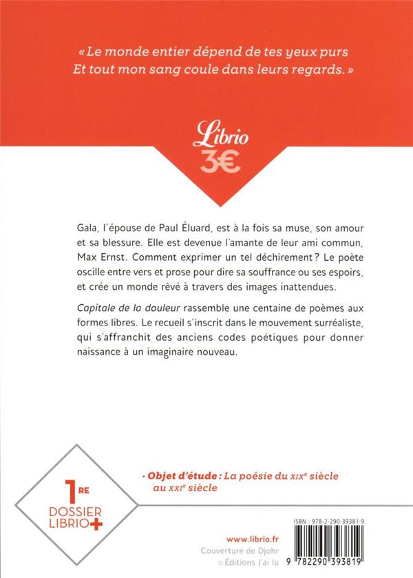 Back cover of Capitale de la douleur