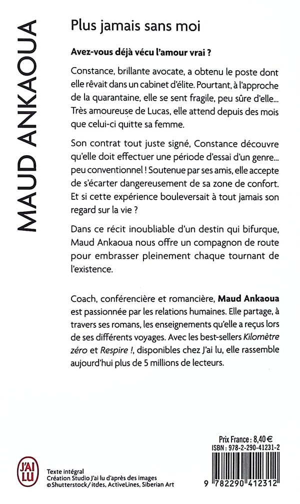 Back cover of Plus jamais sans moi