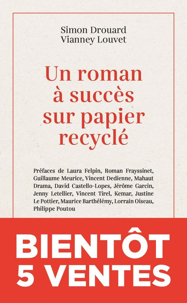 Front cover of Un roman à succès sur papier recyclé