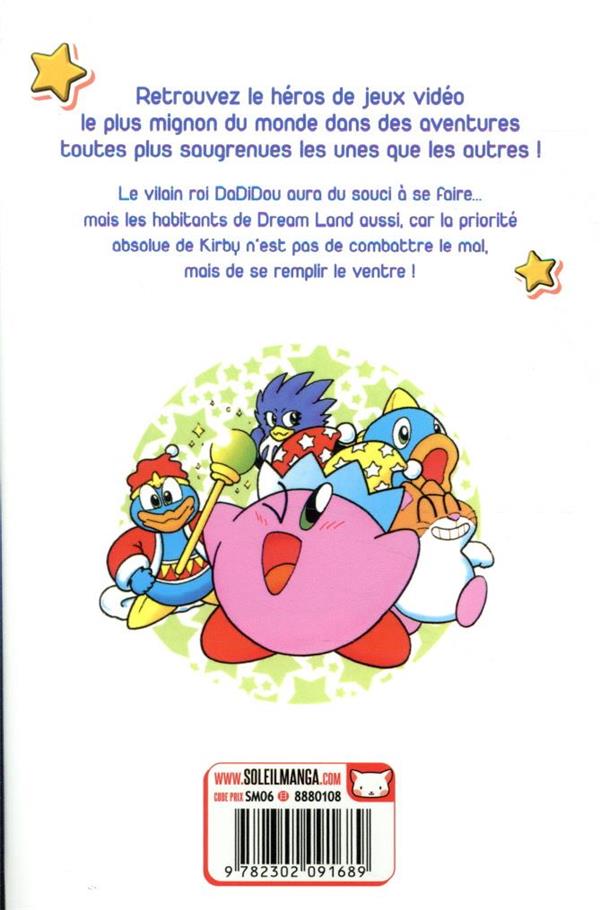 Back cover of Les aventures de Kirby dans les étoiles Tome 3