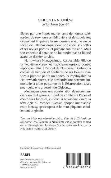 Back cover of Le tombeau scellé Tome 1 : Gideon la Neuvième