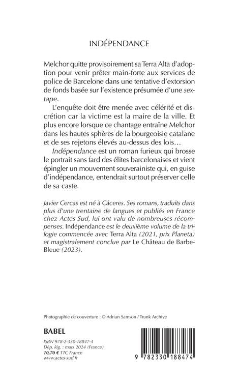 Back cover of Terra Alta Tome 2 : Indépendance (Traduction conjointe Karine Louesdon)